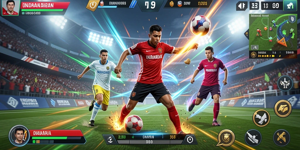 Leaderboard yang menunjukkan peringkat pemain secara real-time.