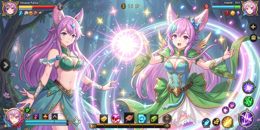 Kompetisi seru di dalam game dengan pemain lain.